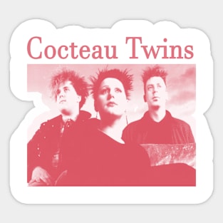 Cocteau Twins Red Art Sticker